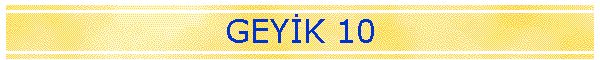 GEYK 10
